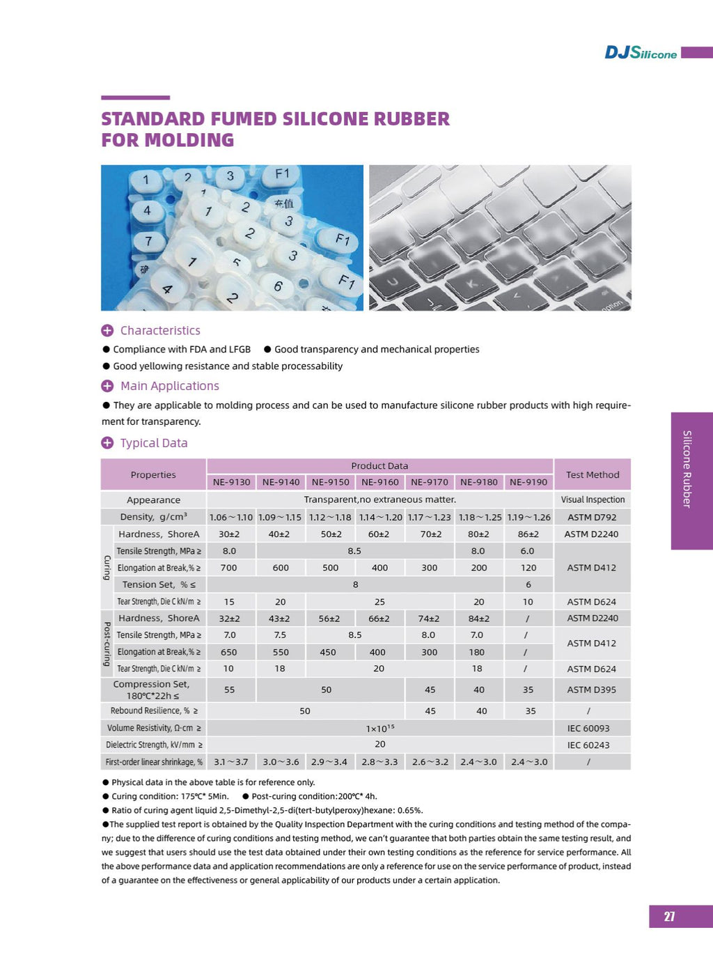 Silicon rubber