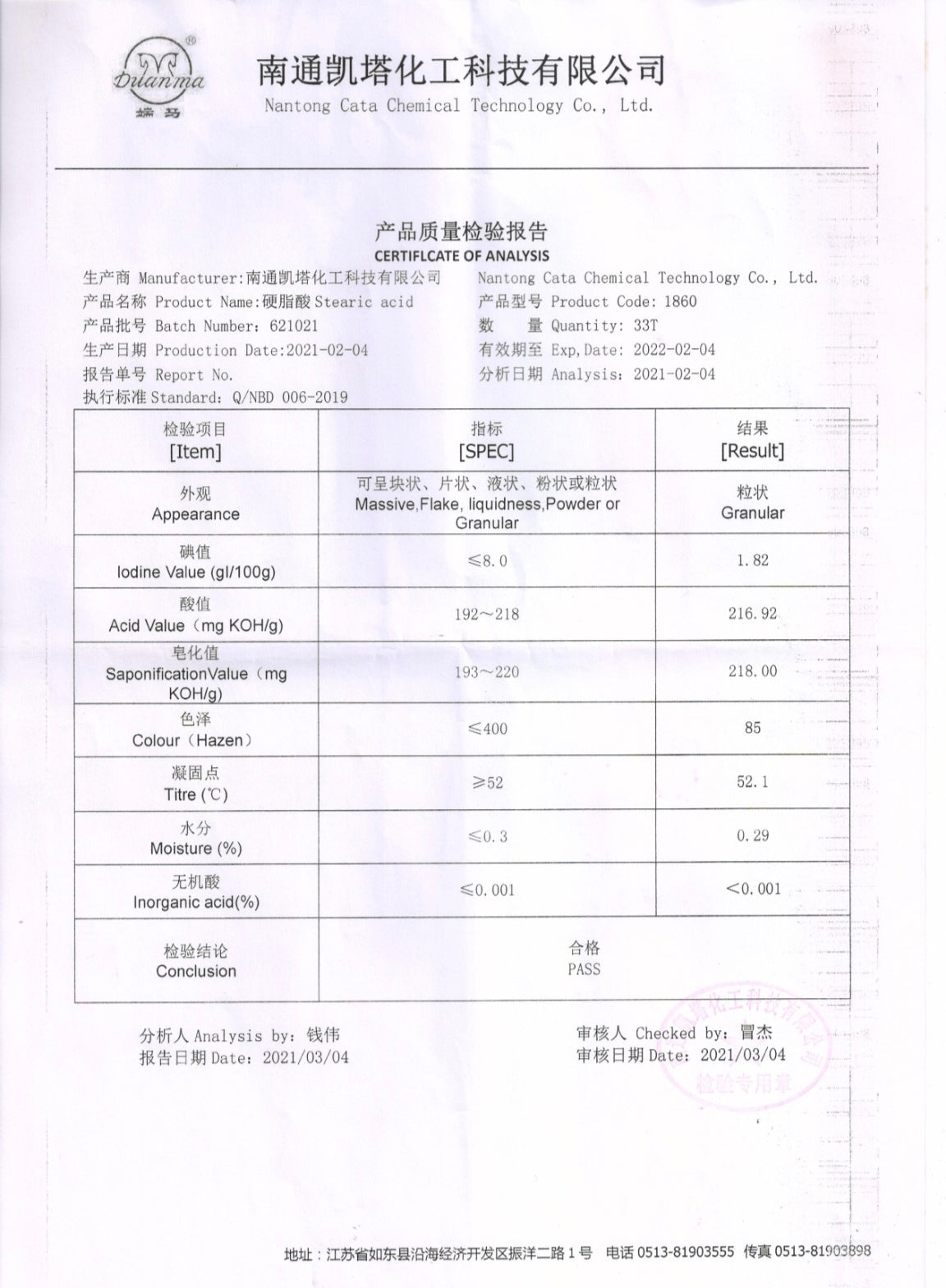 Stearic Acid